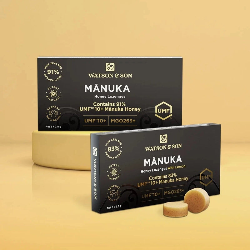 Watson & Son Manuka Honey & Lemon Lozenges Supplement Planet Health 