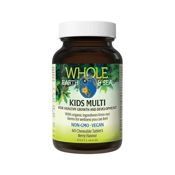 Whole Earth & Sea Kids Multi 60 chewables Supplement Oborne Health Supplies/CH2 