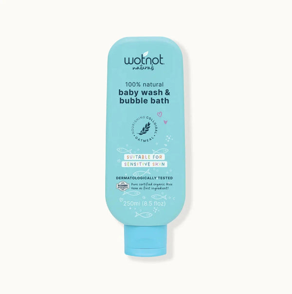 Wotnot Naturals 100% Natural Baby Wash & Bubble Bath 250ml Natural Skincare Oborne Health Supplies/CH2 