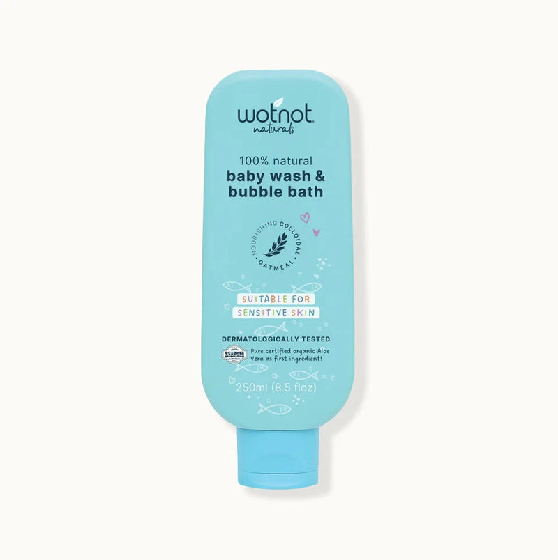 Wotnot Naturals 100% Natural Baby Wash & Bubble Bath 250ml Natural Skincare Oborne Health Supplies/CH2 
