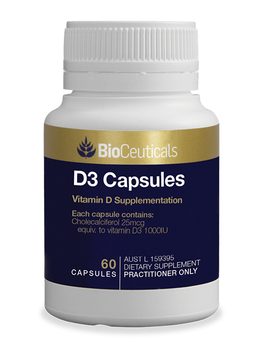Bioceuticals D3 Capsules Supplement Bioceuticals Pty Ltd 
