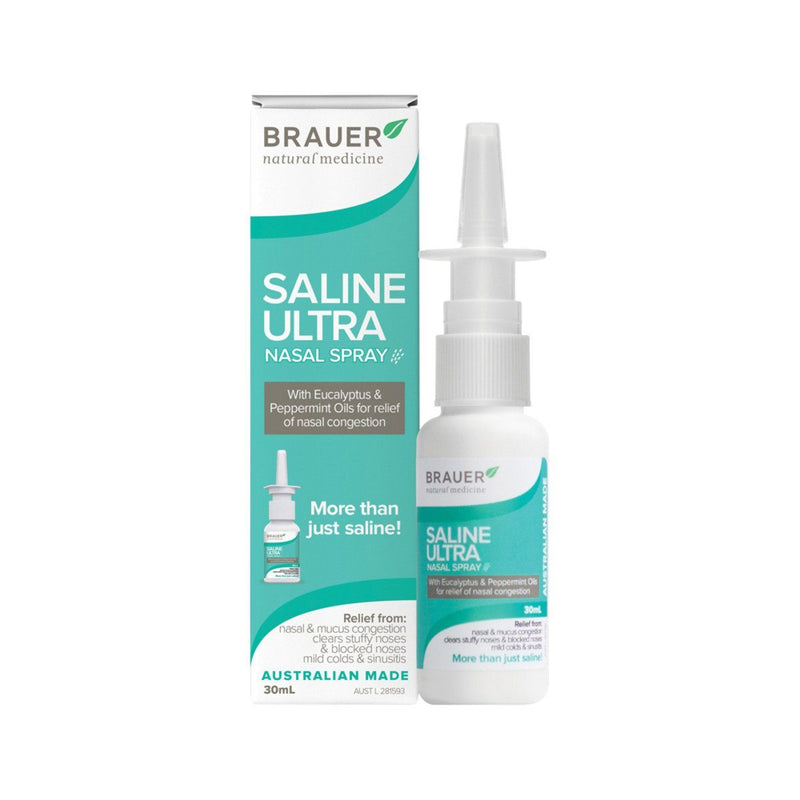 Brauer Saline Ultra Nasal Spray 30ml Health & Beauty Oborne Health Supplies 