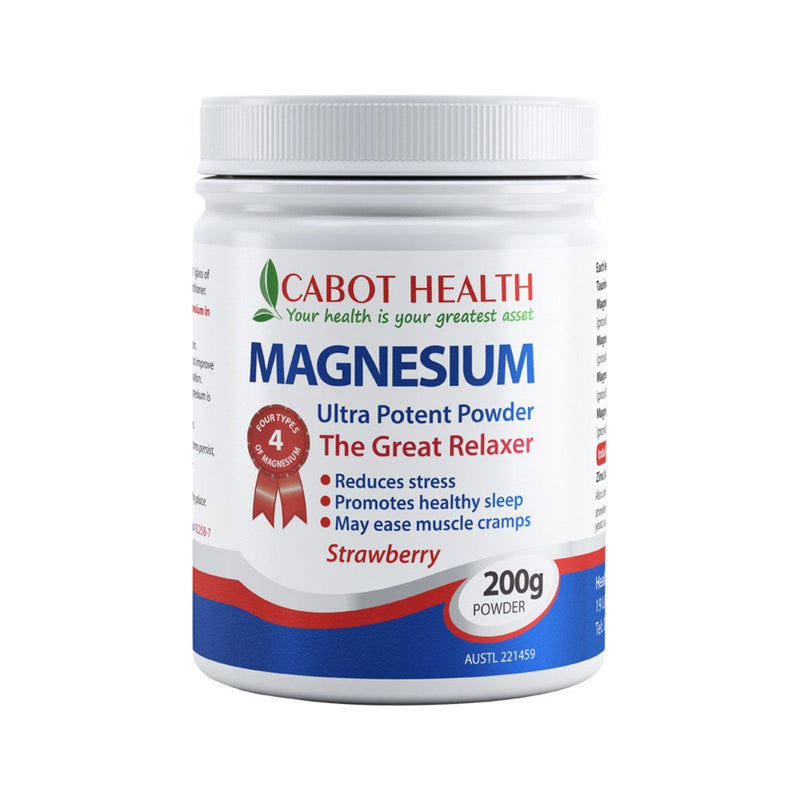 Cabot Health Magnesium Powder Supplement Oborne Health Supplies 