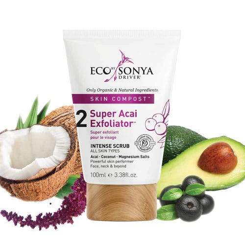 Eco By Sonya Skin Compost Super Acai Exfoliator Natural Skincare Eco Tan Pty Ltd 