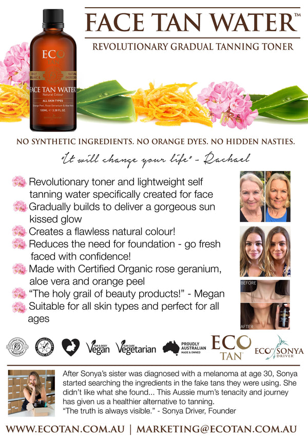 Eco Tan Face Tan Water Natural Skincare Eco Tan Pty Ltd 