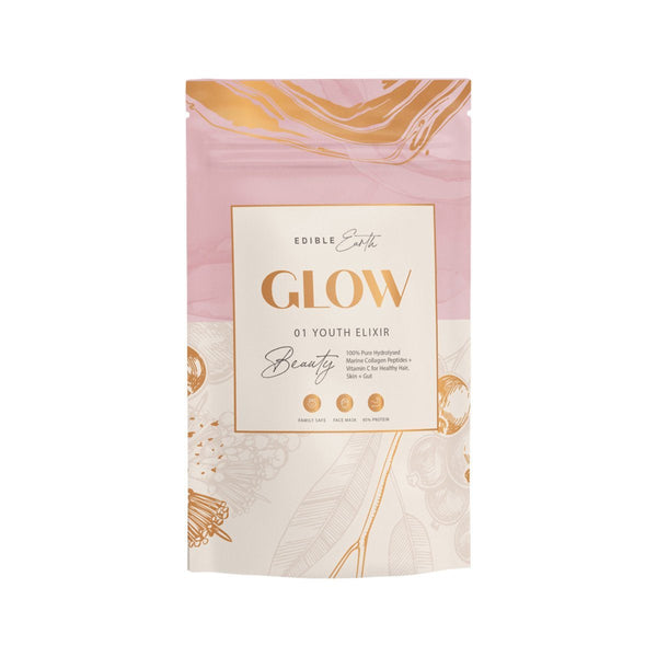 Edible Earth Glow Youth Elixir (Beauty) Supplement Oborne Health Supplies 100g 