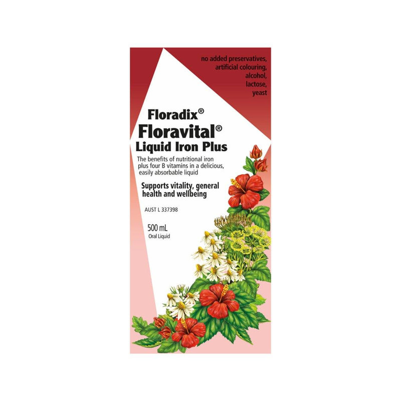 Floradix Floravital Supplement Oborne Health Supplies 500ml 