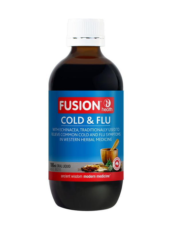 Fusion Cold & Flu Liquid Supplement Global Therapeutics Pty Ltd 100ml 