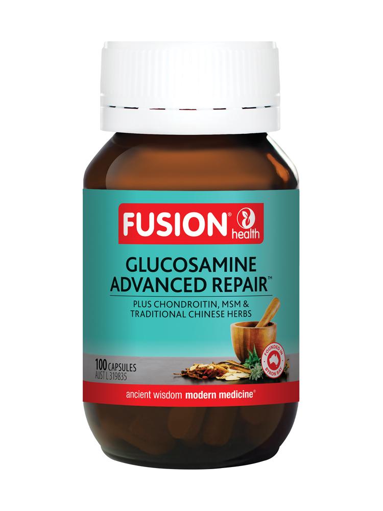 Fusion Glucosamine Advanced Repair Supplement Global Therapeutics Pty Ltd 100tabs 