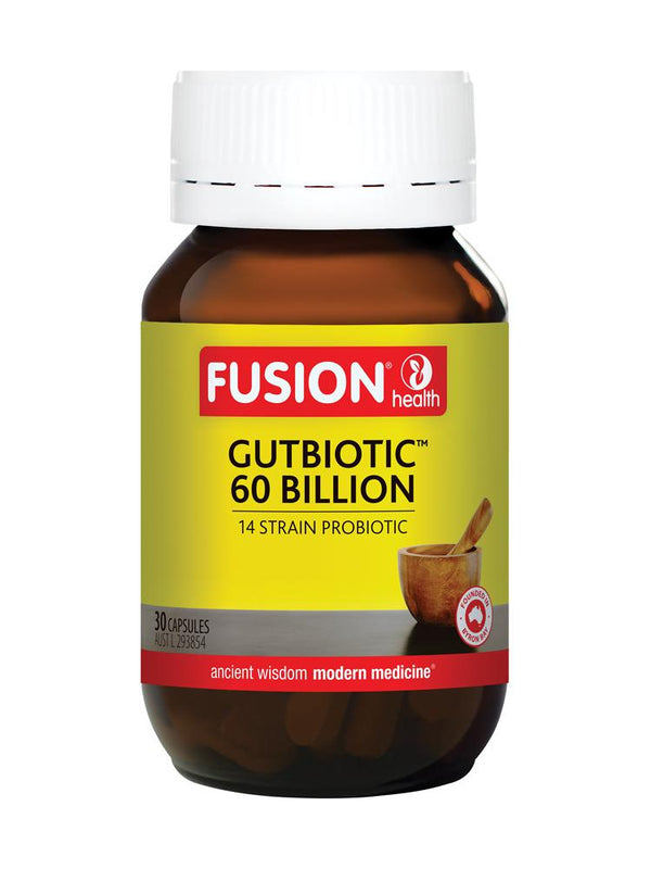 Fusion GutBiotic 60 Billion Supplement Global Therapeutics Pty Ltd 30 caps 