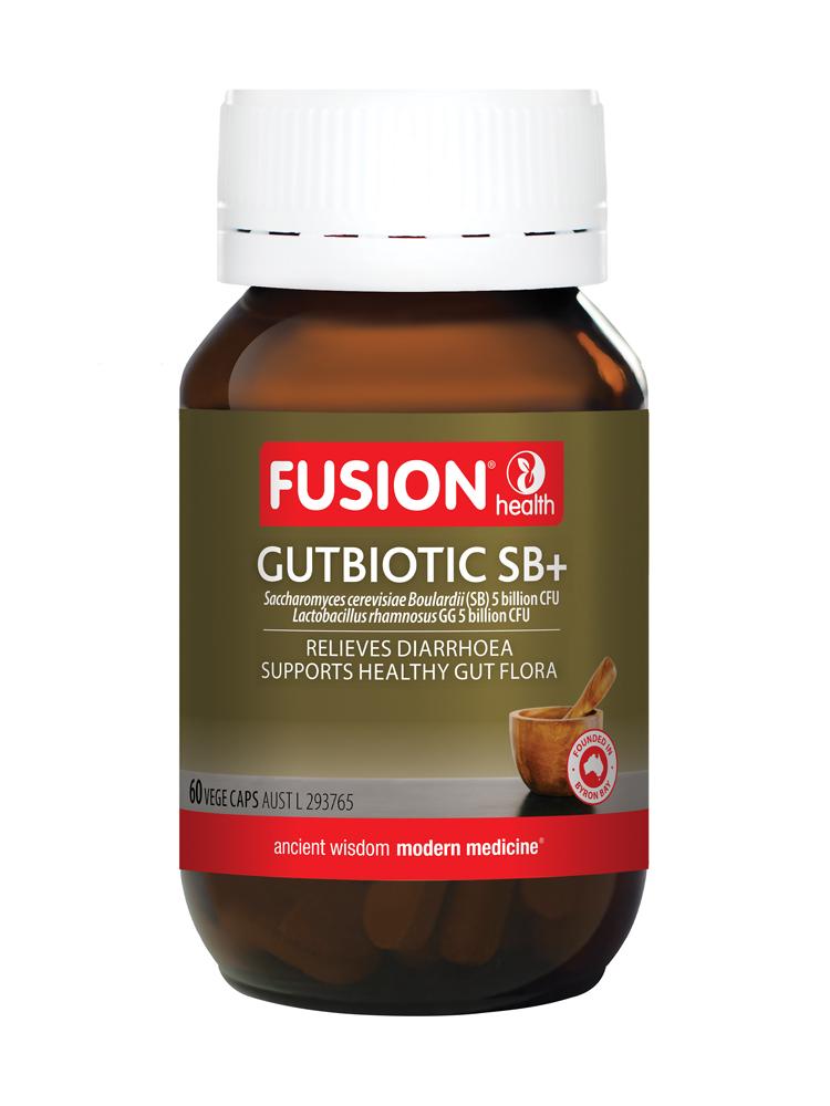 Fusion Gutbiotic SB+ Supplement McPherson's Consumper Products Pty Ltd 60 caps 