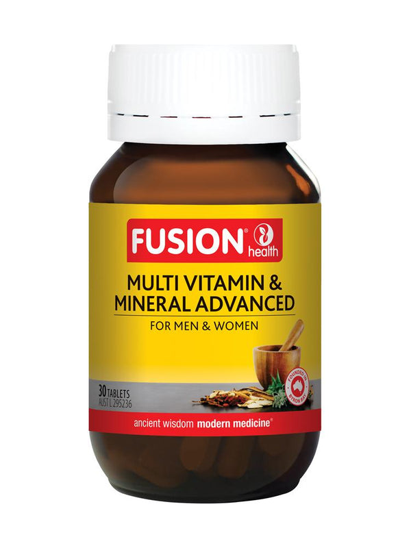 Fusion Multi Vitamin & Mineral Advanced Supplement Global Therapeutics Pty Ltd 30 tabs 
