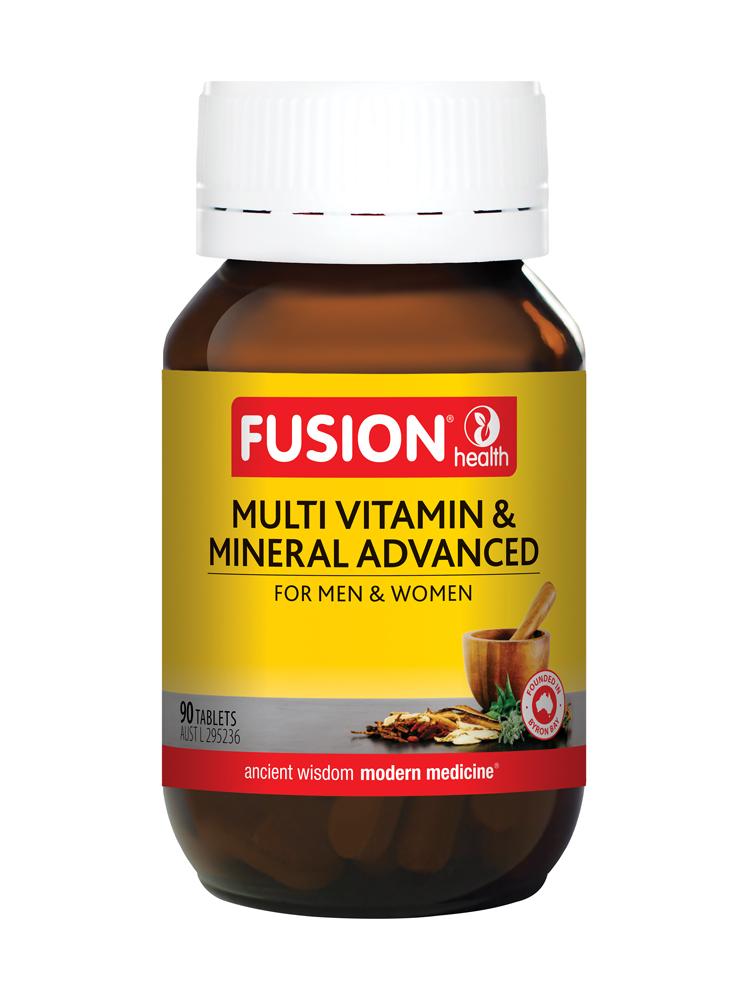 Fusion Multi Vitamin & Mineral Advanced Supplement Global Therapeutics Pty Ltd 90 tabs 