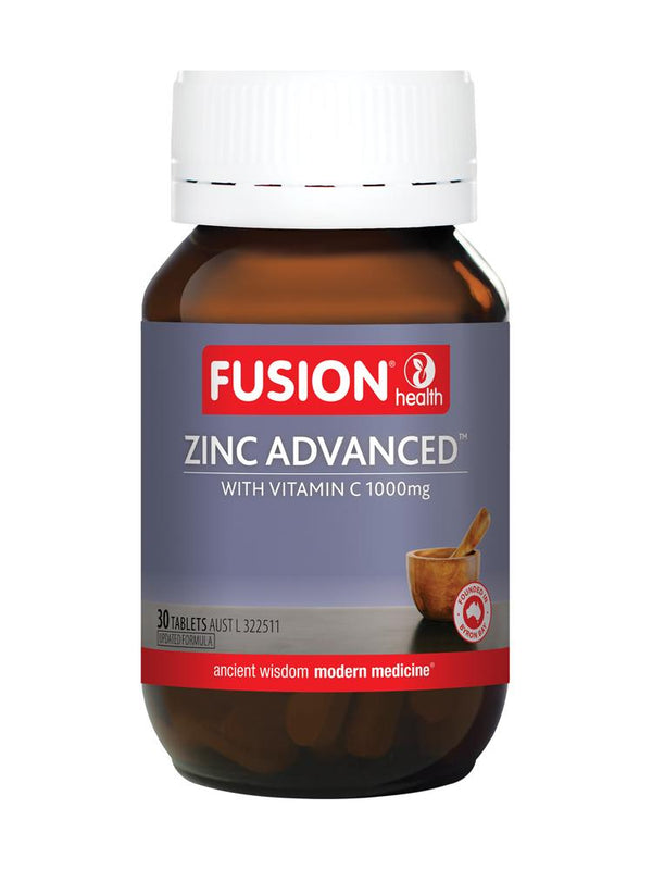 Fusion Zinc Advanced Supplement McPherson's Consumper Products Pty Ltd 30 tabs 