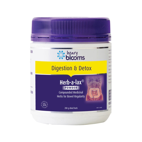 Henry Blooms Herb-A-Lax Supplement Oborne Health Supplies 200g 