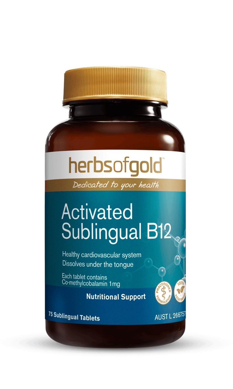 Herbs of Gold Activated Sublingual B12 Supplement Herbs of Gold Pty Ltd 