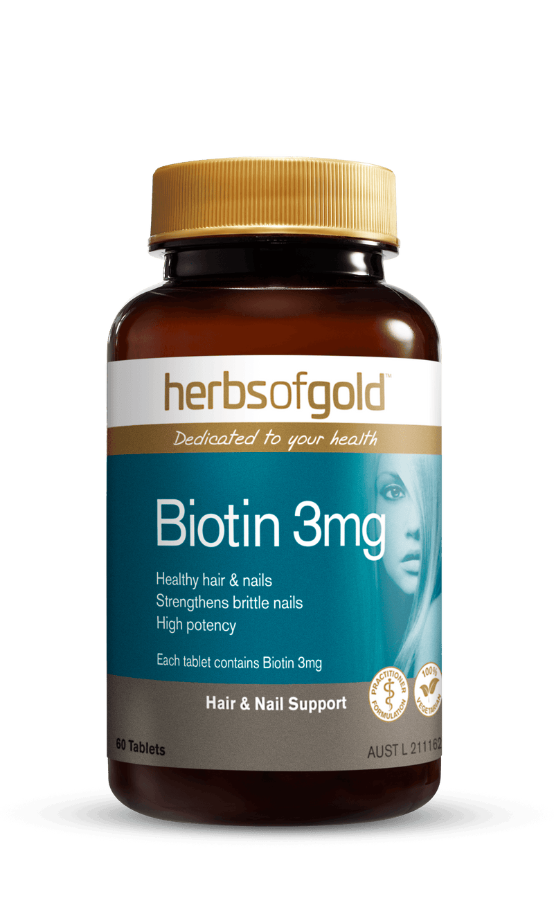 Herbs of Gold Biotin 3mg Supplement Herbs of Gold Pty Ltd 