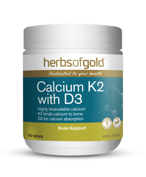 Herbs of Gold Calcium K2 with D3 Supplement Herbs of Gold Pty Ltd 