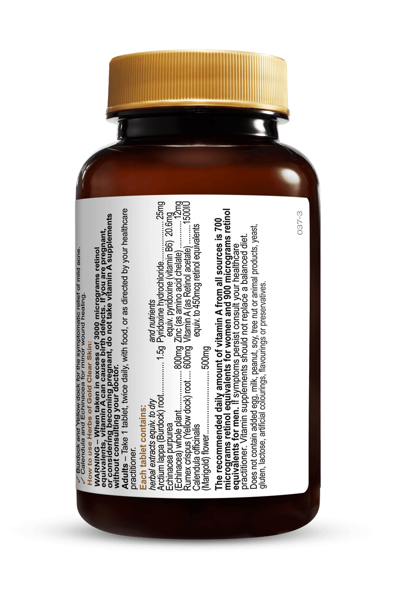 Herbs of Gold Clear Skin Supplement Herbs of Gold Pty Ltd 