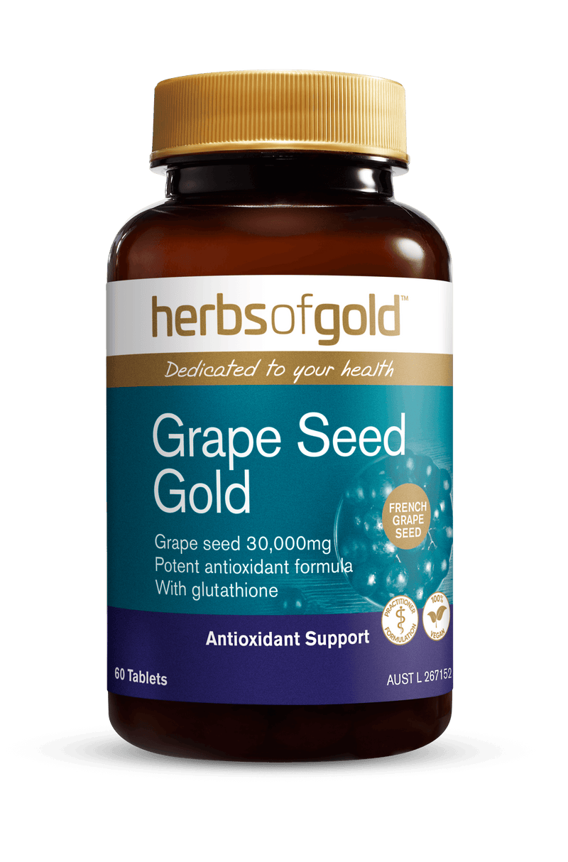 Herbs of Gold Grape Seed Gold Supplement Herbs of Gold Pty Ltd 60 tabs 