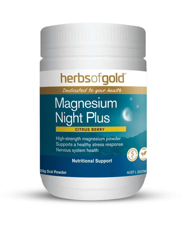 Herbs of Gold Magnesium Night Plus Supplement Herbs of Gold Pty Ltd 