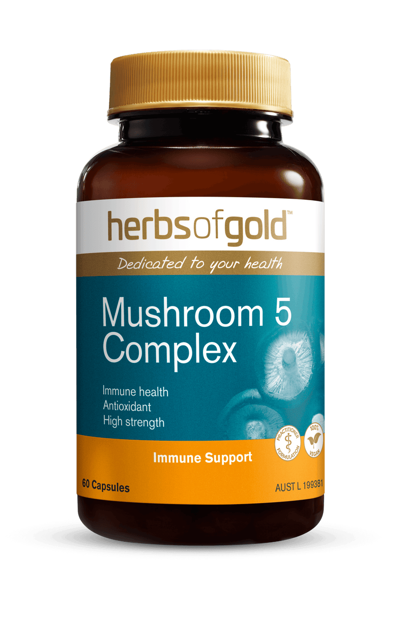 Herbs of Gold Mushroom 5 Complex Supplement Herbs of Gold Pty Ltd 