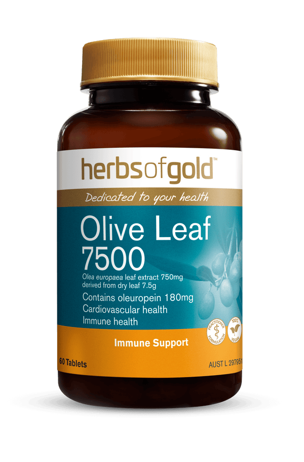 Herbs of Gold Olive Leaf 7500 Supplement Herbs of Gold Pty Ltd 