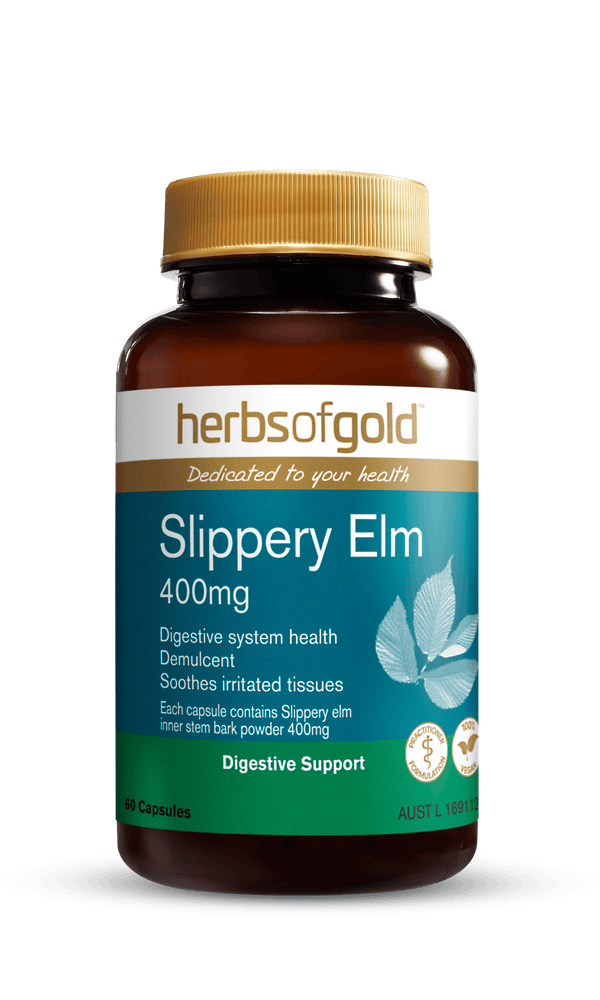 Herbs of Gold Slippery Elm 400mg Supplement Herbs of Gold Pty Ltd 