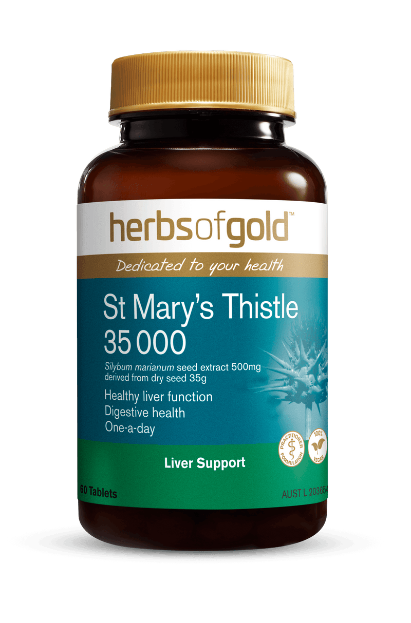 Herbs of Gold St Mary's Thistle 35000 Supplement Herbs of Gold Pty Ltd 