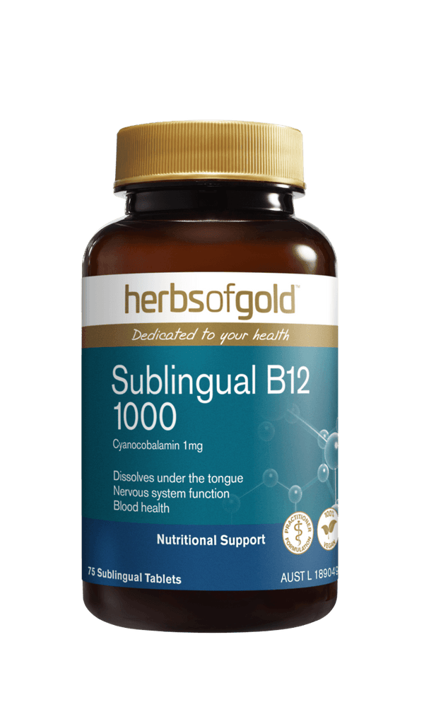 Herbs of Gold Sublingual B12 Supplement Herbs of Gold Pty Ltd 
