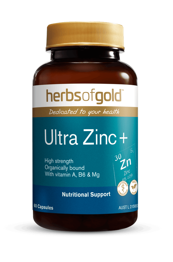 Herbs of Gold Ultra Zinc+ Supplement Herbs of Gold Pty Ltd 