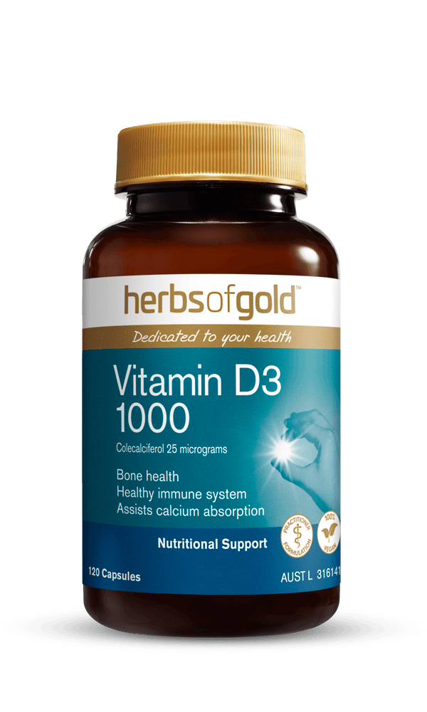 Herbs of Gold Vitamin D3 1000 Supplement Herbs of Gold Pty Ltd 