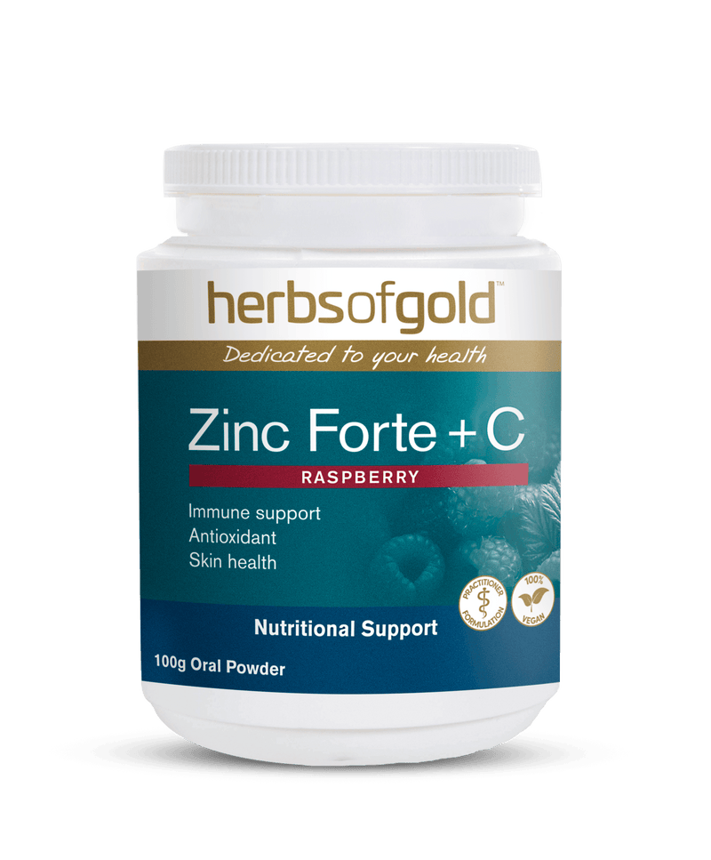 Herbs of Gold Zinc Forte + C Supplement Herbs of Gold Pty Ltd 