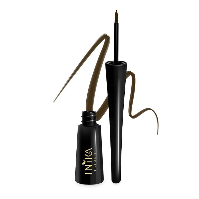 Inika Certified Organic Liquid Eyeliner Natural Makeup Total Beauty Network Brown 