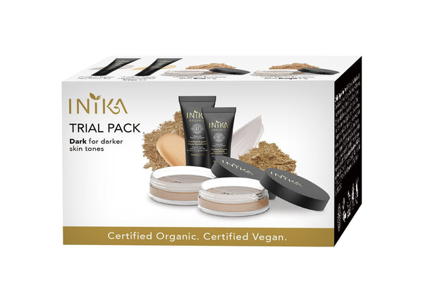 Inika Trial Pack Natural Makeup Total Beauty Network Dark Tones 