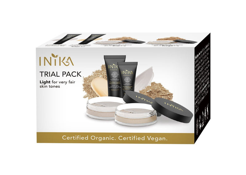 Inika Trial Pack Natural Makeup Total Beauty Network Light Tones 