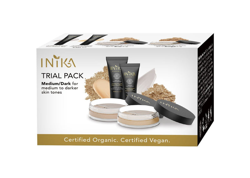 Inika Trial Pack Natural Makeup Total Beauty Network Medium/Dark Tones 
