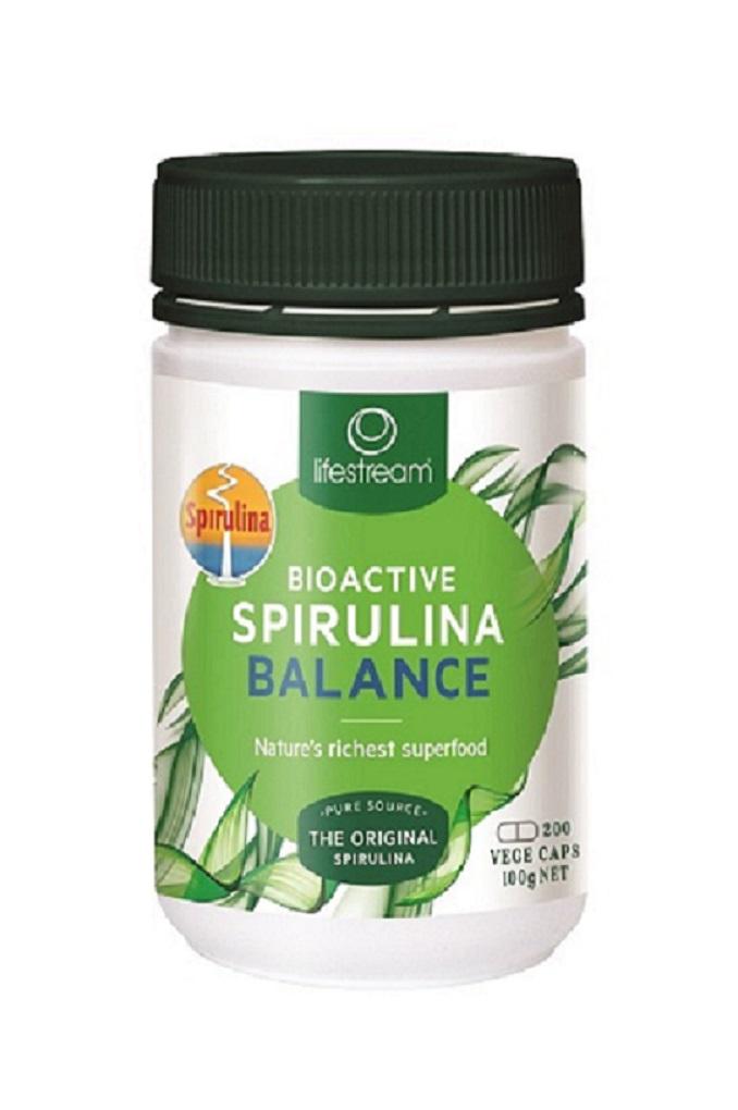Lifestream Bioactive Spirulina Balance Vege Capsules Supplement Integria Health Care 200caps 