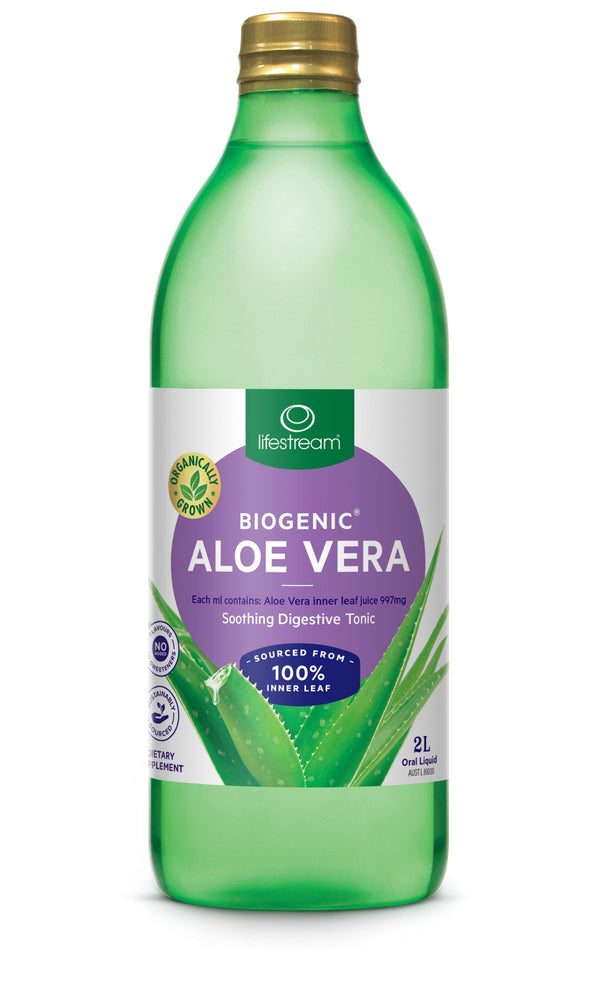 Lifestream Biogenic® Aloe Vera Digestive Tonic Juice Supplement Integria Health Care 2L 