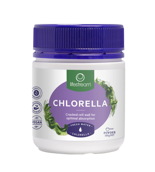 Lifestream Chlorella Powder Supplement Oborne Health Supplies 