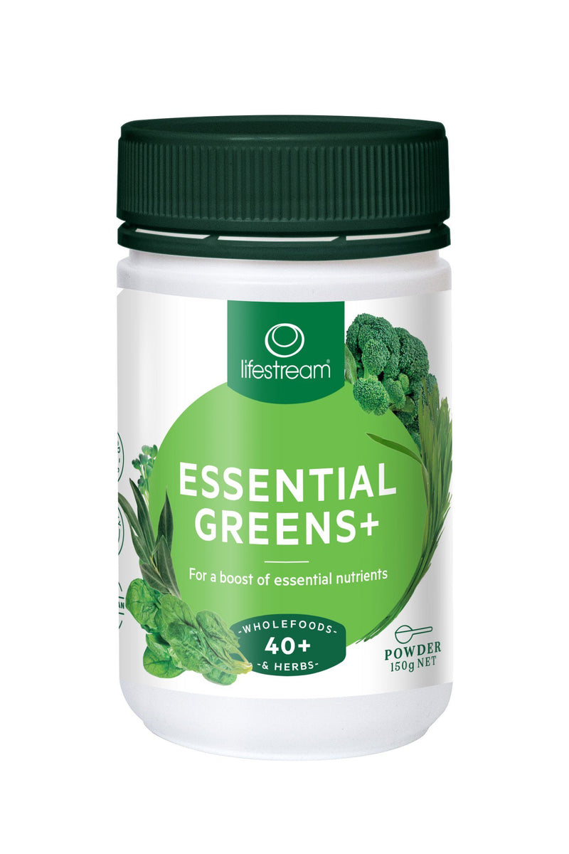 Lifestream Essential Greens + Powder Supplement Oborne Health Supplies 150g 