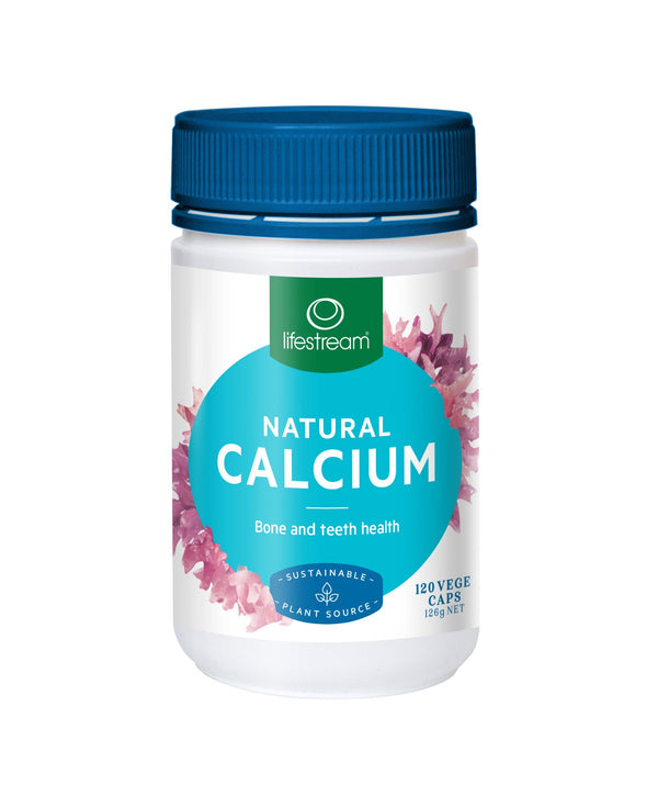 Lifestream Natural Calcium Vege Capsules Supplement Integria Health Care 120 caps 