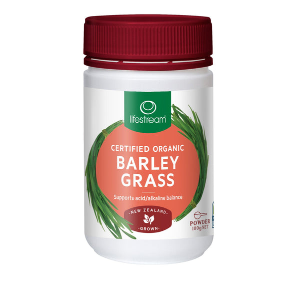 Lifestream Organic Barley Grass Powder Supplement Oborne Health Supplies 100g 