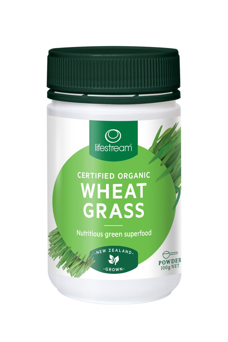 Lifestream Organic Wheat Grass Powder Supplement Integria Health Care 100g 