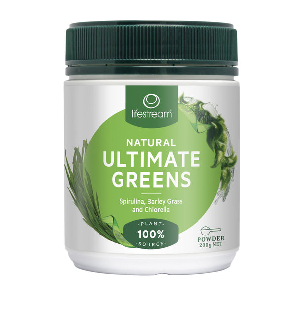 Lifestream Ultimate Greens Powder Supplement Oborne Health Supplies 200g 