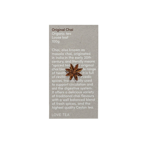 Love Tea Chai Original Herbal Teas Oborne Health Supplies 100g Original Tea 