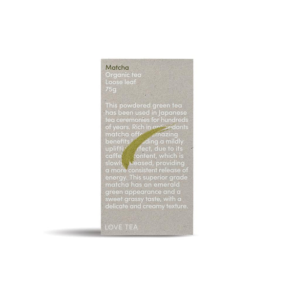 Love Tea Matcha Tea Herbal Teas Oborne Health Supplies 75g 
