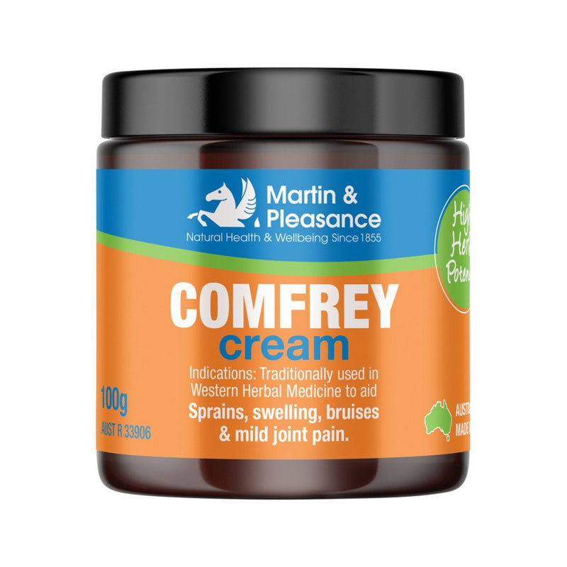 Martin & Pleasance Comfrey Cream Natural Skincare Oborne Health Supplies 100g 