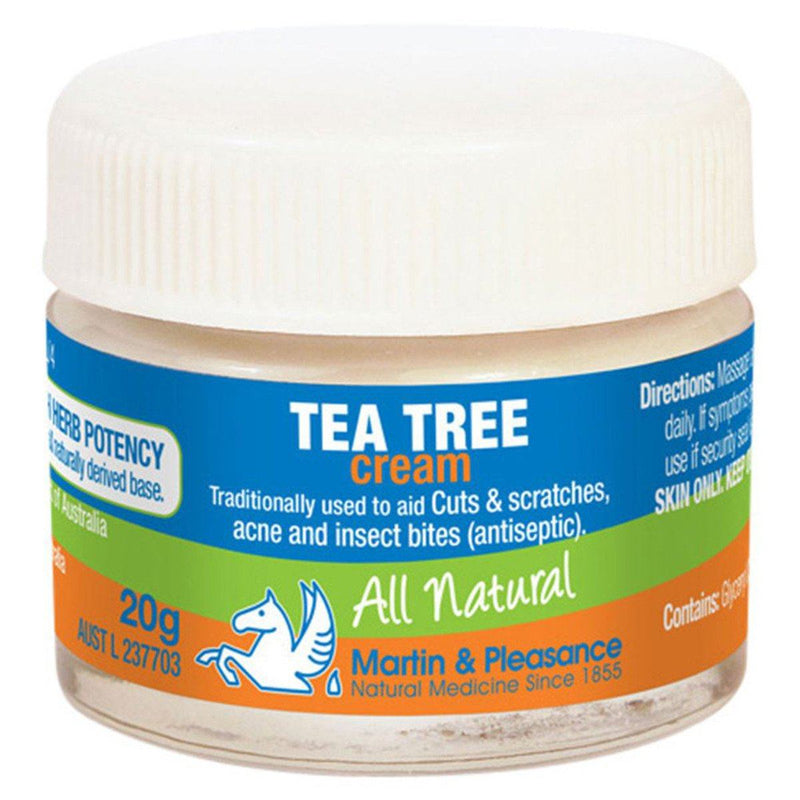 Martin & Pleasance Tea Tree Cream Natural Skincare Oborne Health Supplies 20g 