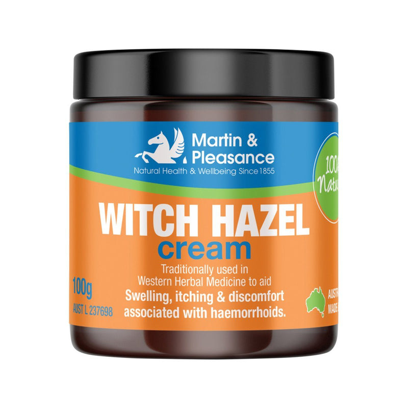 Martin & Pleasance Witch Hazel Cream Natural Skincare Oborne Health Supplies 100g 